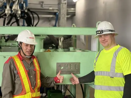 súc rửa đường ống nhà máy xử lý rác